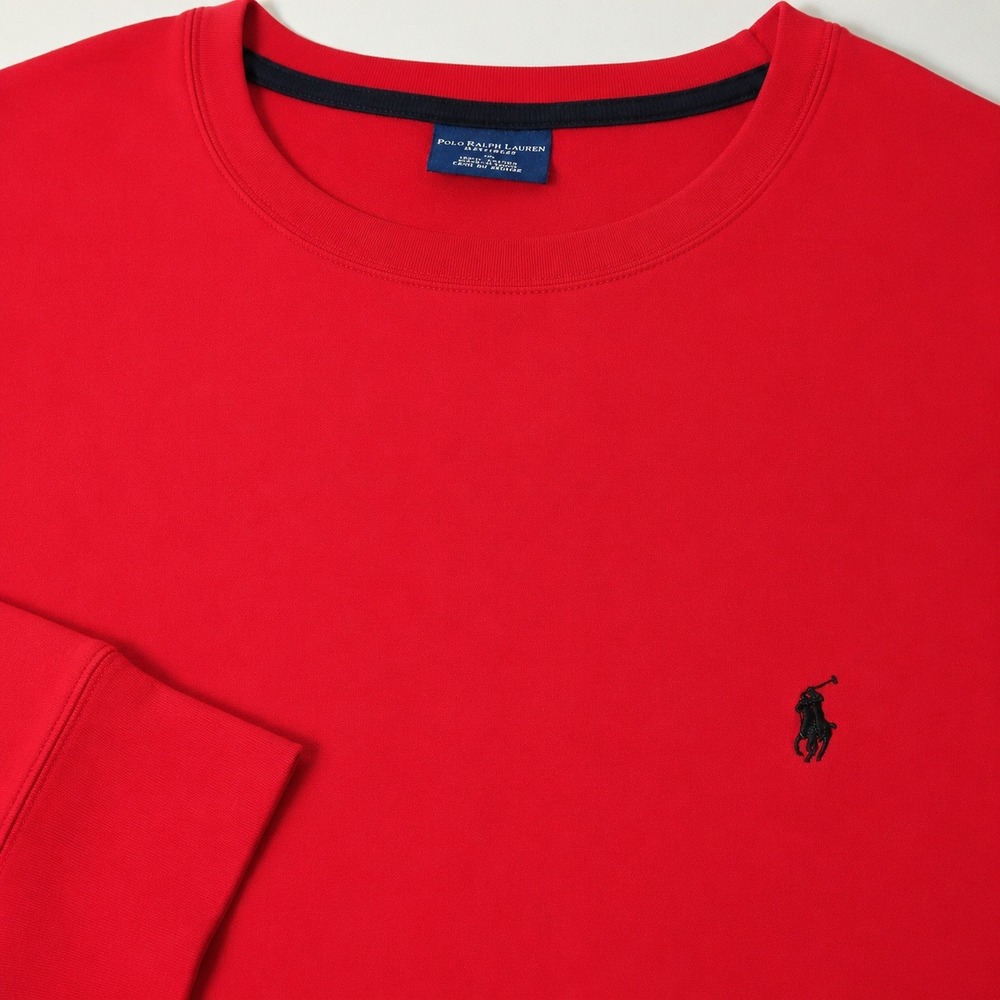 Polo Ralph Lauren Sleepwear Men XL Red Pajama Thermal Waffle Knit L/S Pony Shirt